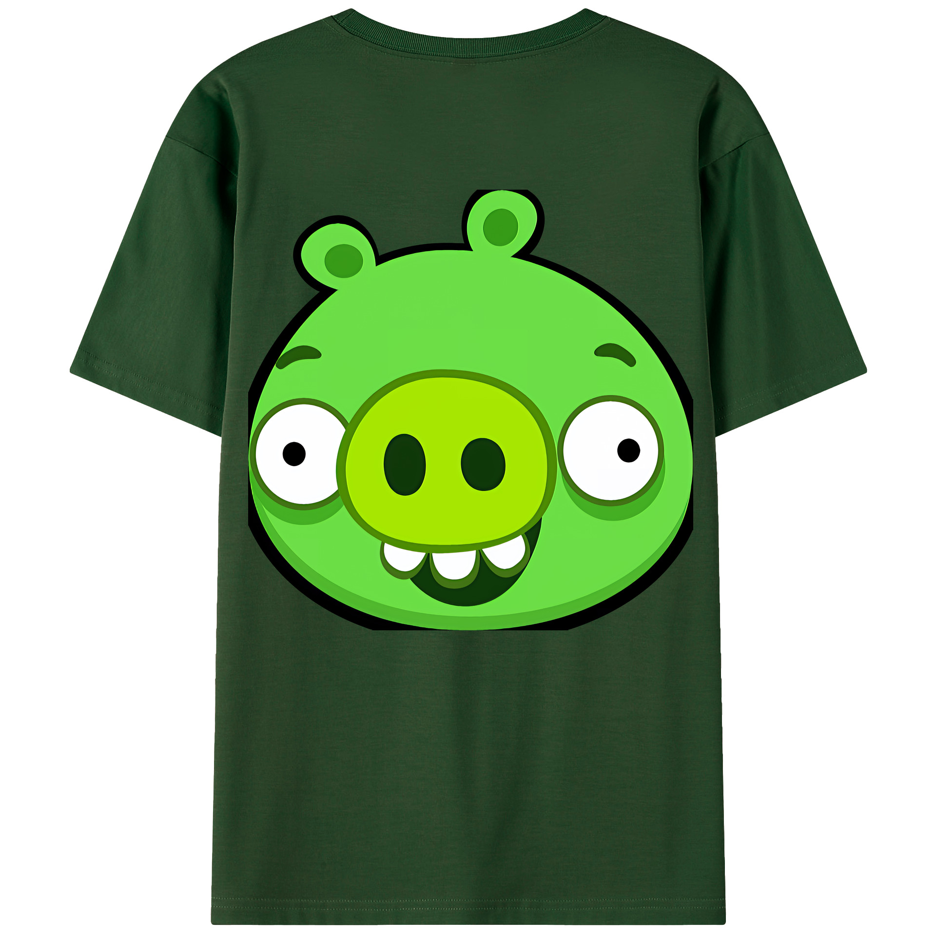 （画像用） Angry Birds アングリーバード 綿100％半袖Tシャツ（背面プリント）